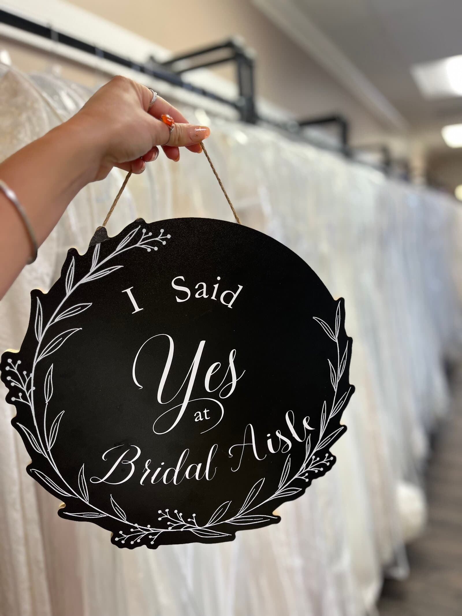 I Said Yes at Bridal Aisle