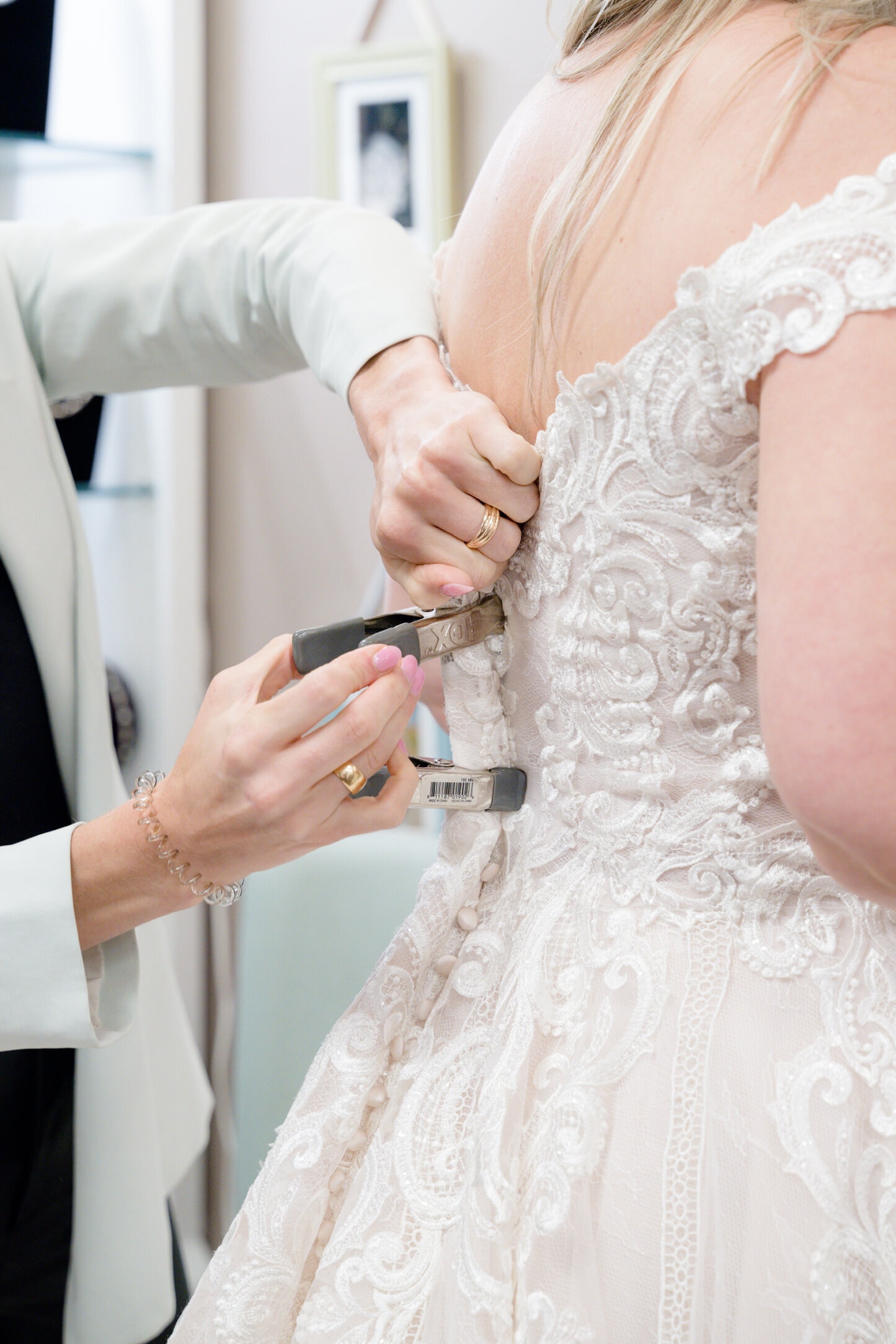 Wedding dress detail